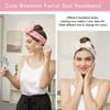 Spa-Stirnband mit Schleife, Haarband für Damen und Mädchen, Gesichts-Make-up, Kopfband aus weichem Korallenvlies, Kopfwickel für Dusche, Waschen, Gesicht, Hautpflege, Turban-Haar-Accessoires