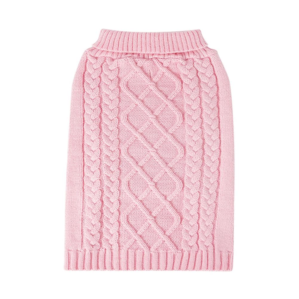 

Простой эластичный трехмерный вязаный свитер для домашних кошек и собак, осень и зима L