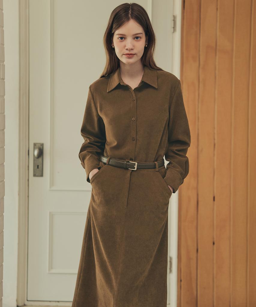 Zero Street Corduroy Toffee Long Skirt / Brown