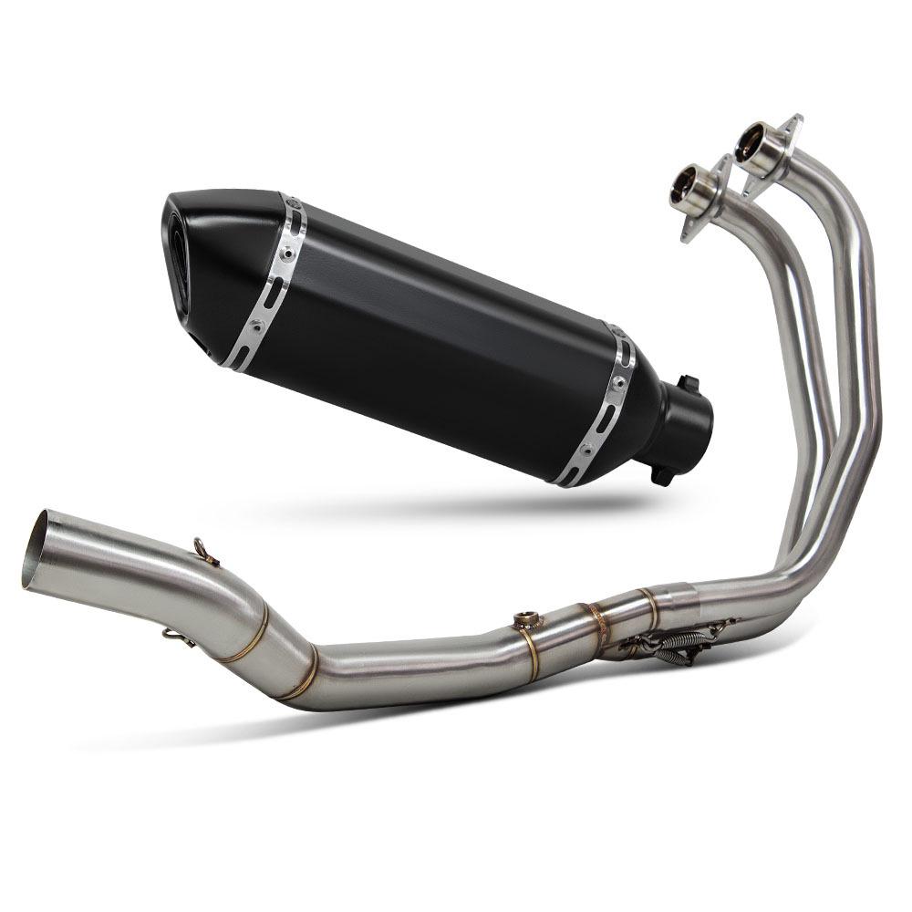 

R3 Motorcycle Exhaust Upgrade: Stainless Steel Front Pipe & Hexagonal Tailpipe (2015-2025 Models)