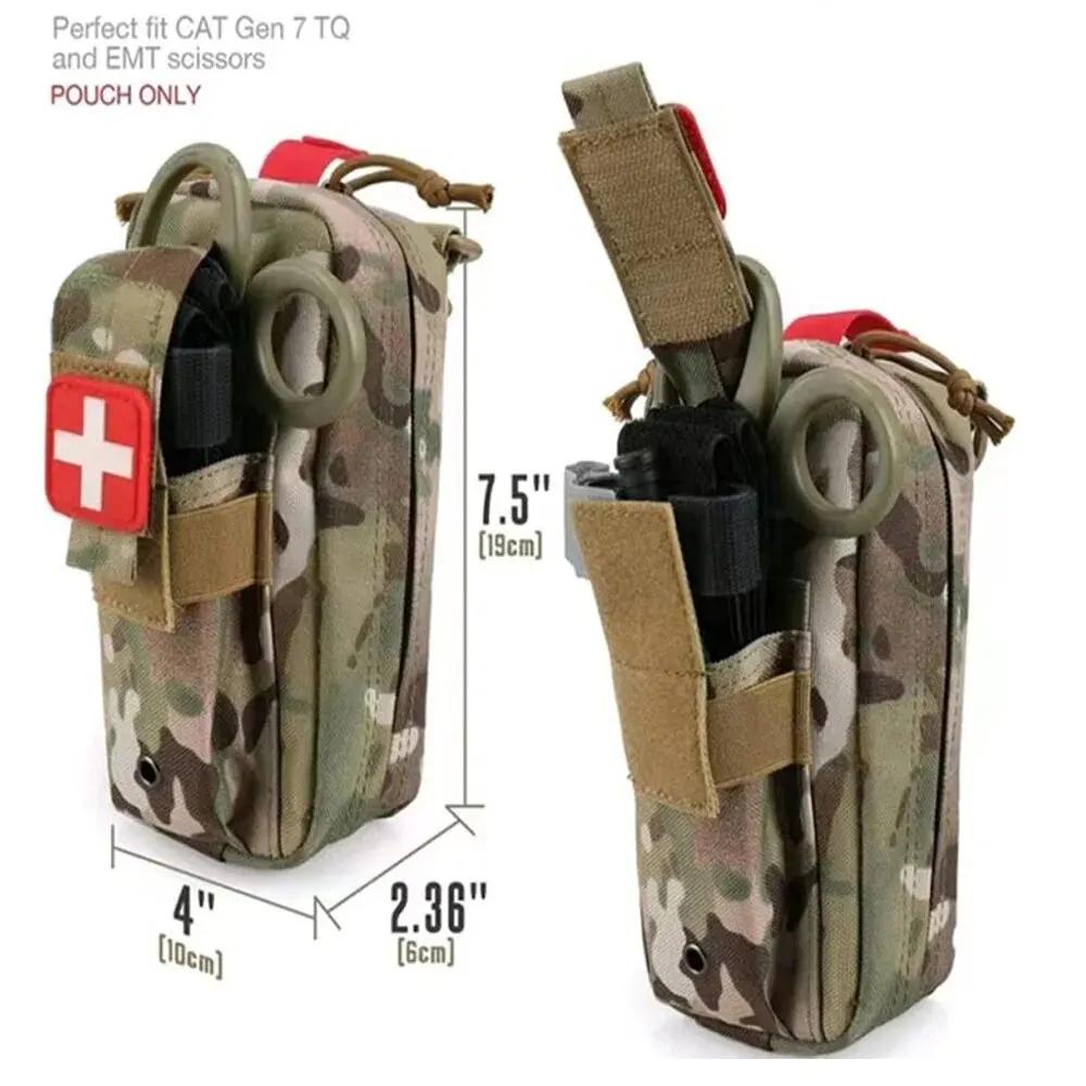 Portable Tactical First Aid Kit Medical Bag For Hiking Travel Home Outdoor Emergency Treatment Case Survival Storage Bag