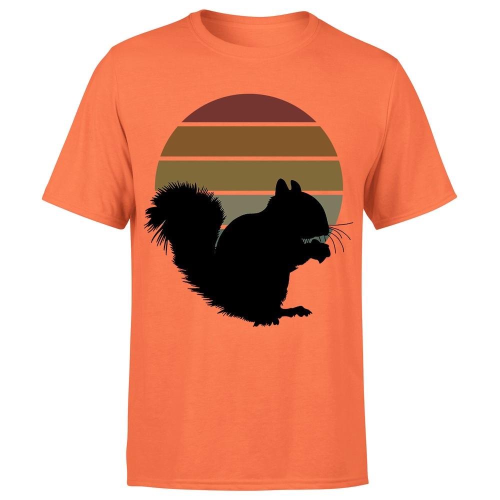 Squirrel Retro Vintage Funny Adults Unisexs Tshirt P1OrA