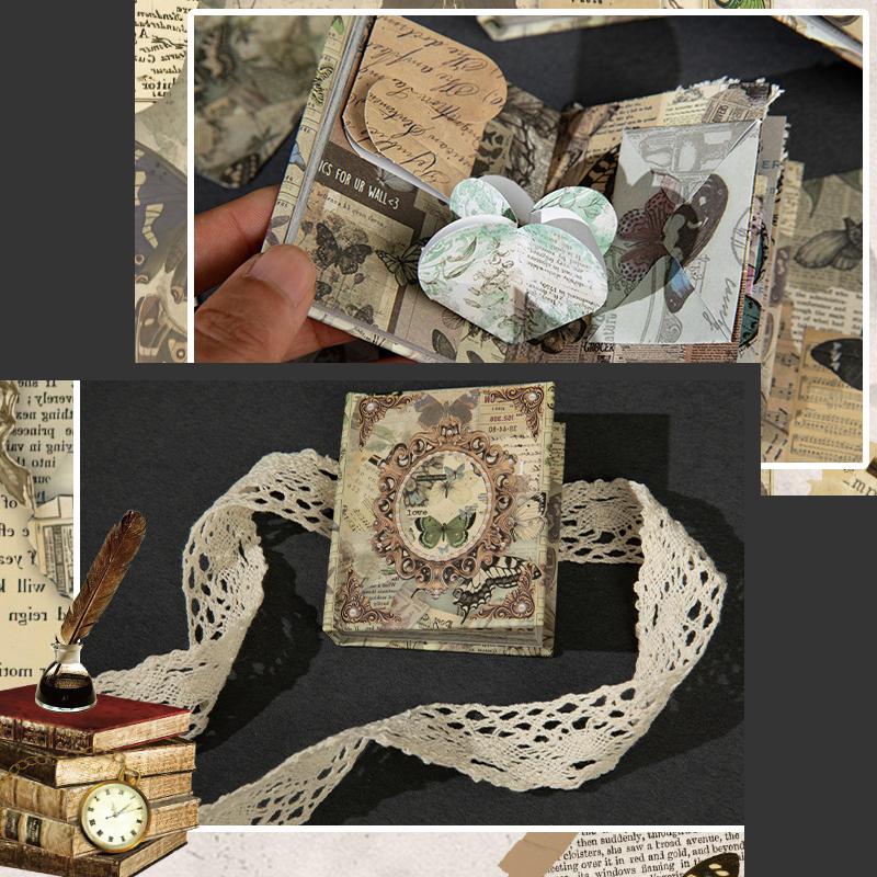 Retro mini příručka Dekorativní materiály Kniha karetní hry Kniha mechanismů staré série Twilight Kniha kreativní dárková krabička