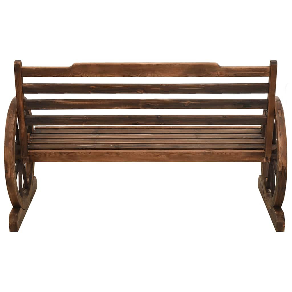 vidaXL Gartenbank 112 Cm Massivholz Tanne