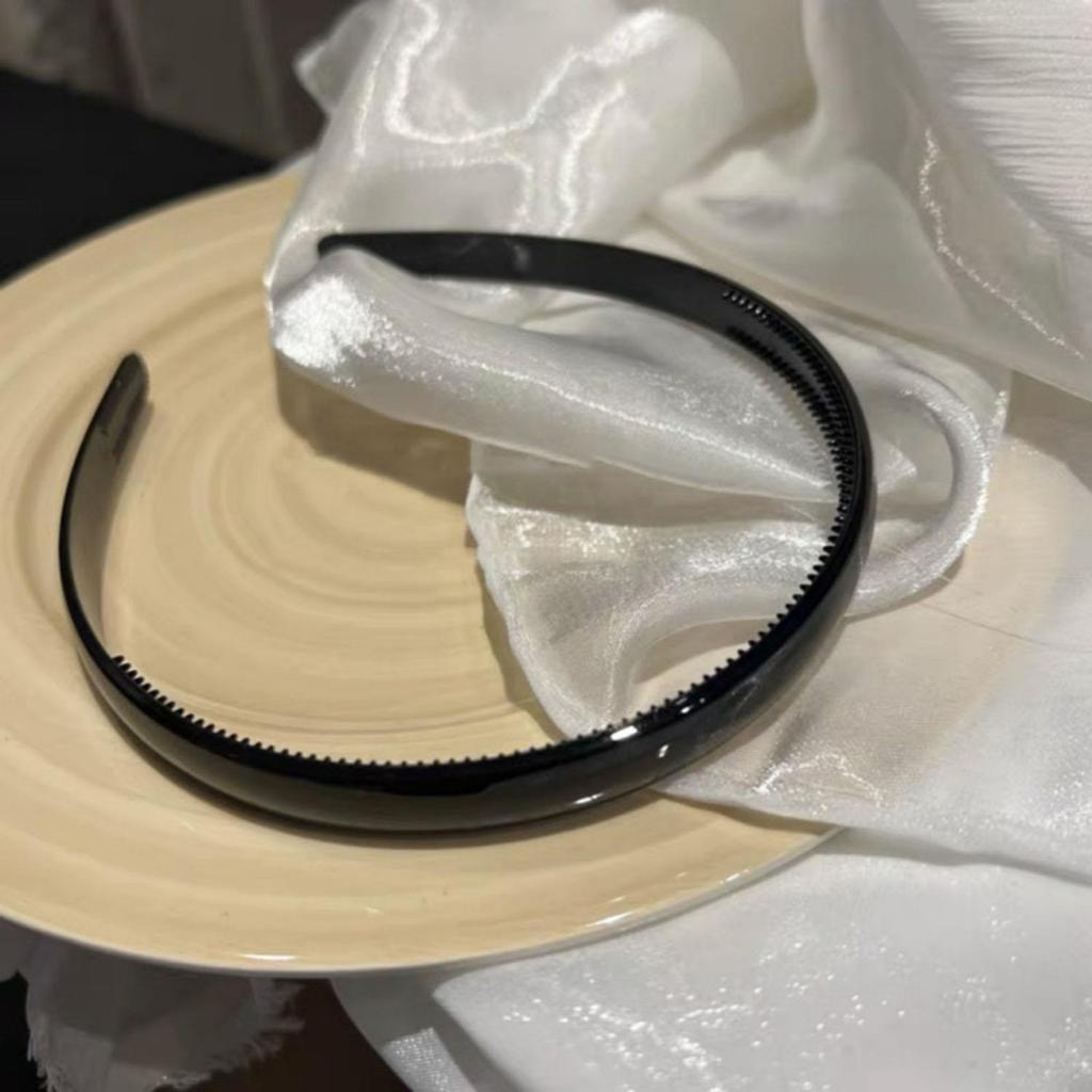 Translucent Plastic Headbands With Teeth Solid Color Hairbands For Women Head Hoop Band Antiskid Hair Hoops Hair Accessories