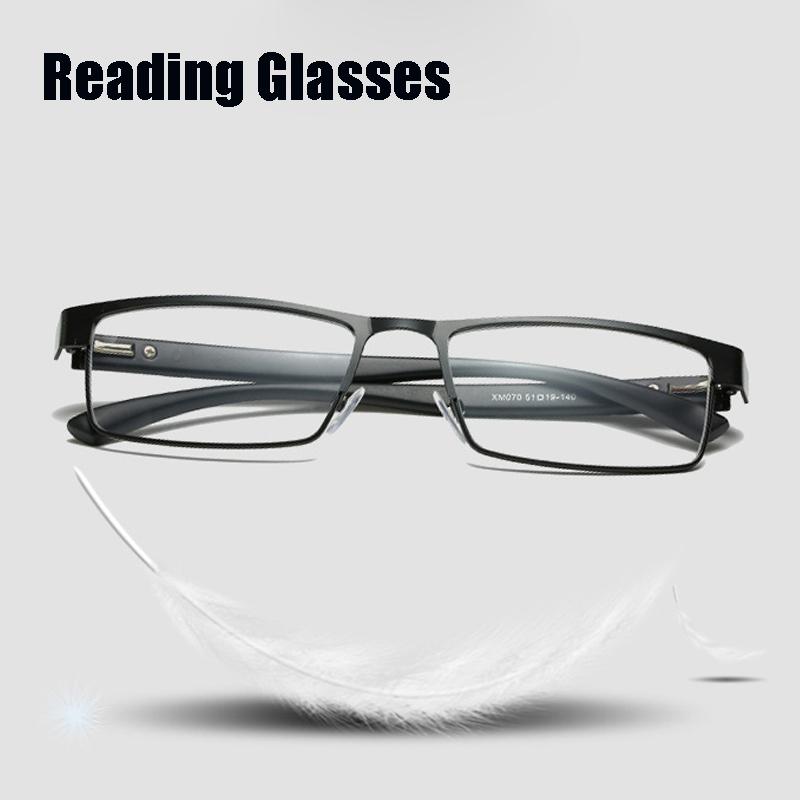 2Pcs High Quality Stainless Reading Glasses Men Women Fashion Presbyopic Eyeglasses Business Hyperopia Anti Blue Light Eyewear