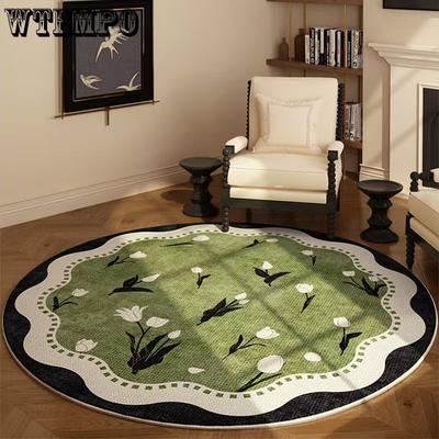 Circular Carpet Home Study Swivel Chair Mat Bedroom Floor Mat Living Room Sofa Carpet