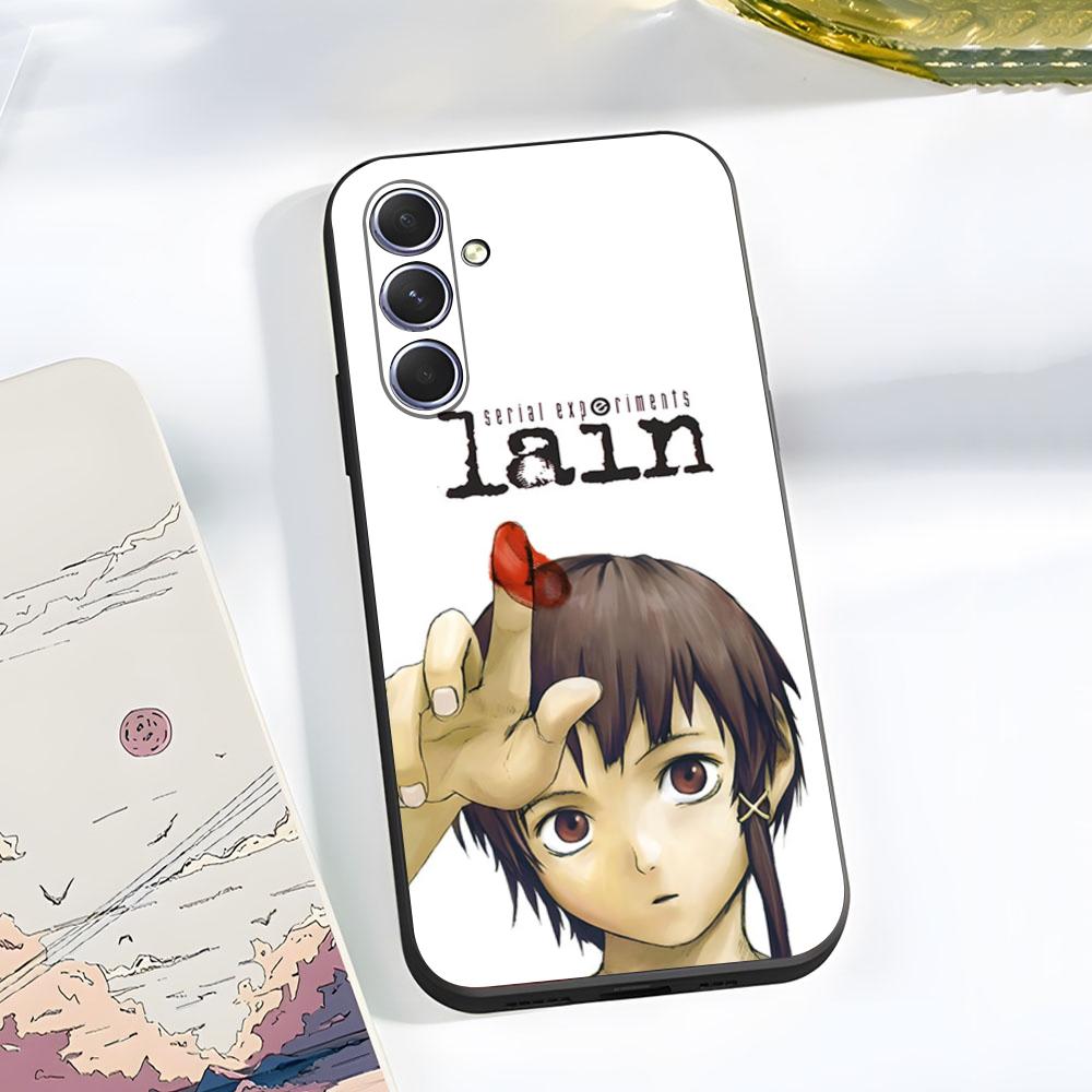 Serial Experiments L-Lain Phone Case For Samsung A56 A36 A26 A16 A15 A25 A35 A55 A14 A34 A24 A54 Black Soft Shell