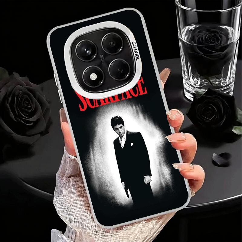 Scarface 1983 Al Pacino Soft Phone Case for Xiaomi Redmi Note 13 14 15 Pro Plus 12S 12 11S 11 11T 10S 10 Shockproof Cover Back S