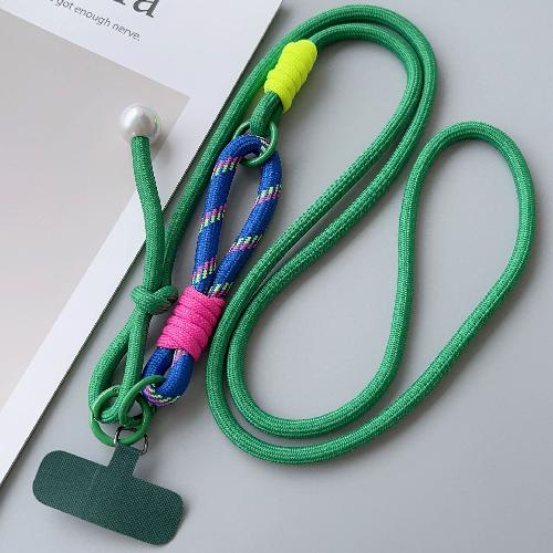 Mobile Phone Lanyard Colorful Long Pearl Messenger Can Carry Men and Women Outdoor Mountaineering Strap Strong Card Anti-lost Adjustable