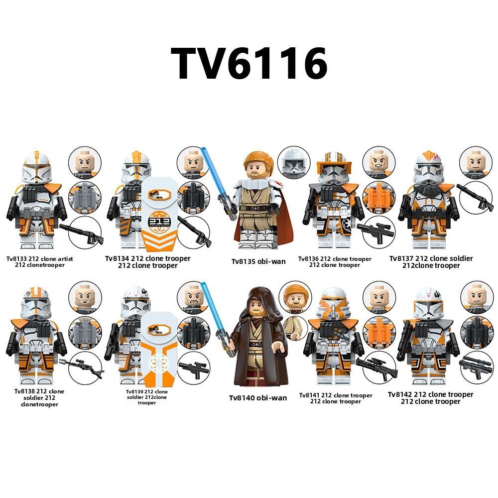 Wan And Obi Soldier Building Block Man Mini Set Ornament