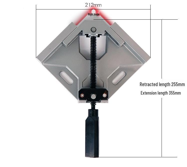 Single Handle Right Angle Aluminum Clamp for Woodworking & DIY Photo Frames
