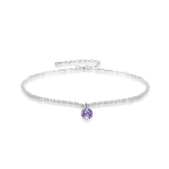 Cubic Zirconia Necklace Women Faux Necklace Dainty Sparkling Diamond Pendant Short Necklace Clavicle Chain Jewelry Gift