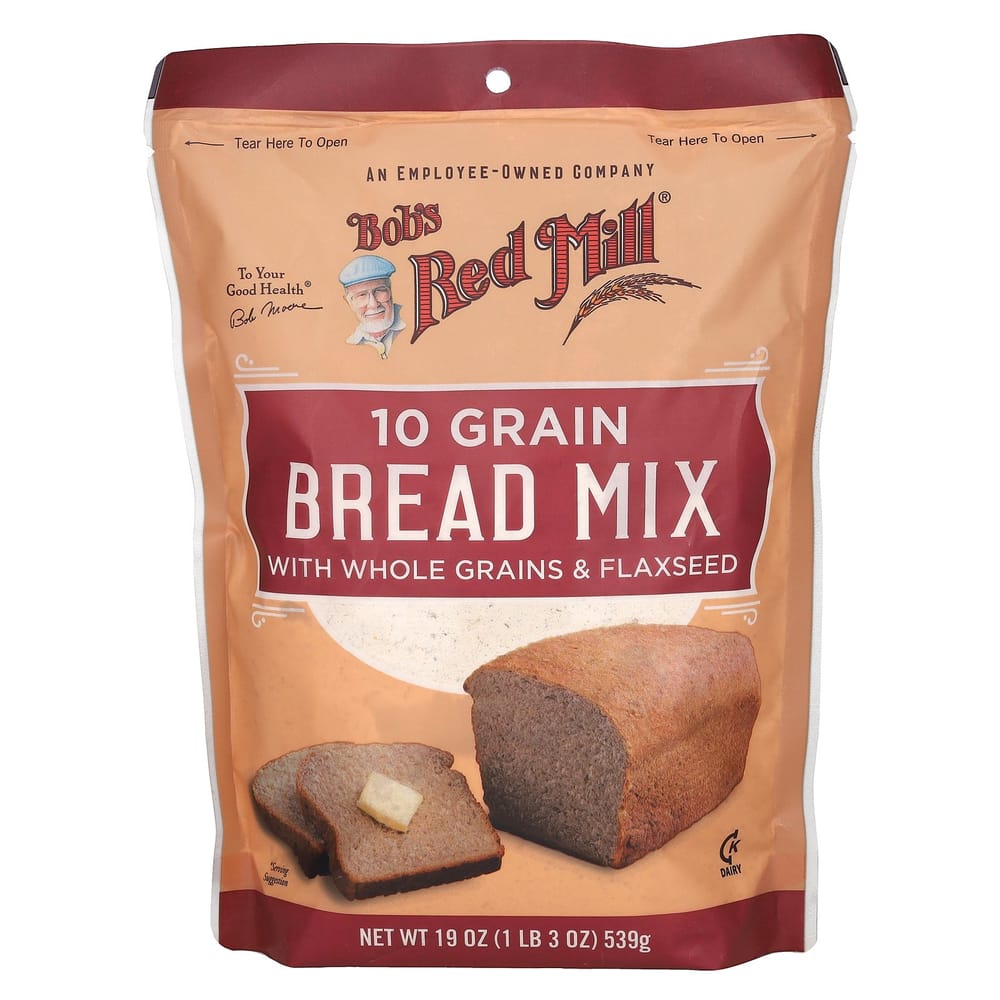 Bob s Red Mill 10 Grain Bread Mix, Whole Grain & Flaxseed, 539g (19oz)