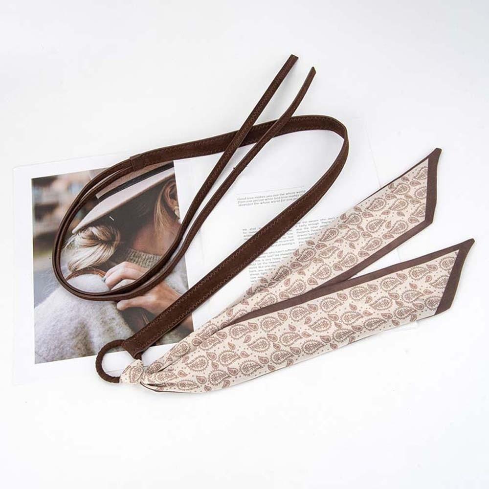 Bohemian Style Retro Jacquard Waistband Ethnic Style Silk Tie Design Belt Cashew Printed Belt Gift