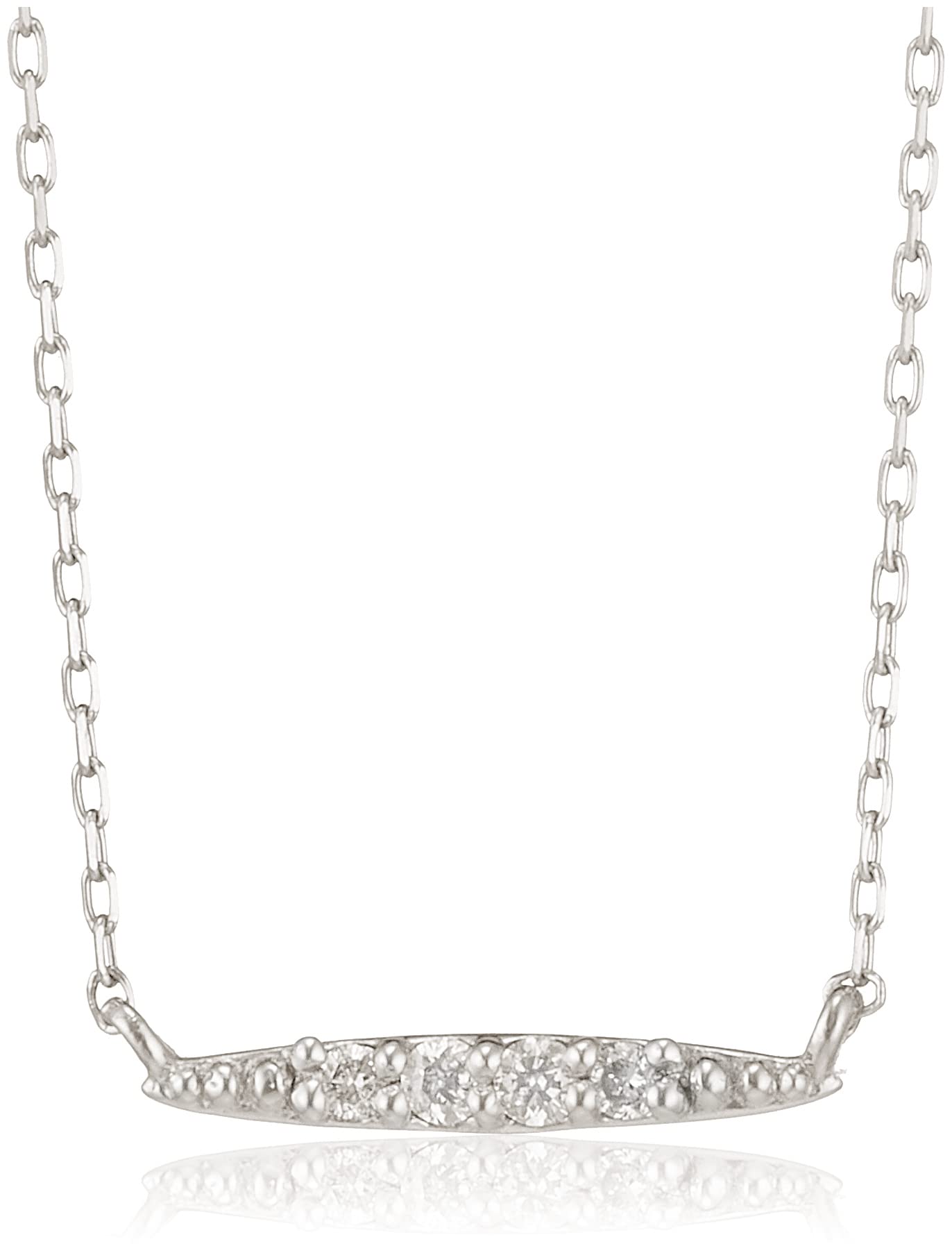 K10 White Gold Diamond Necklace [Estelle] 0344-2406-0019-0000
