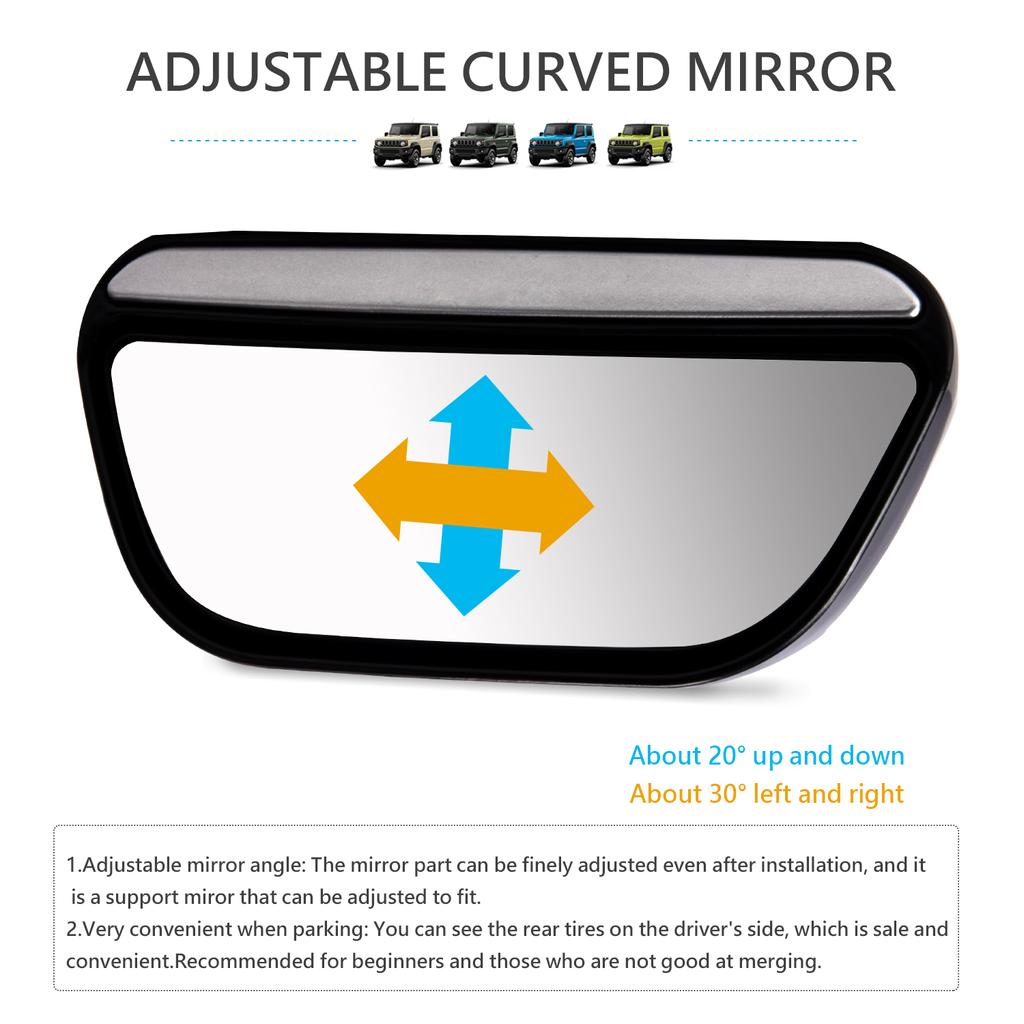 For Suzuki Jimny   Rearview Mirror View Auxiliary Blind Spot Mirror Wide Angle Side Rear Mirrors Car
