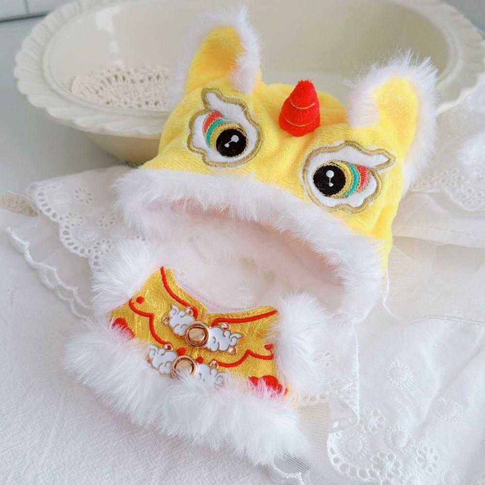 1 set Chinese Style Doll Clothes Outfit Dancing Lion Doll Dress Up Set New Year Gift