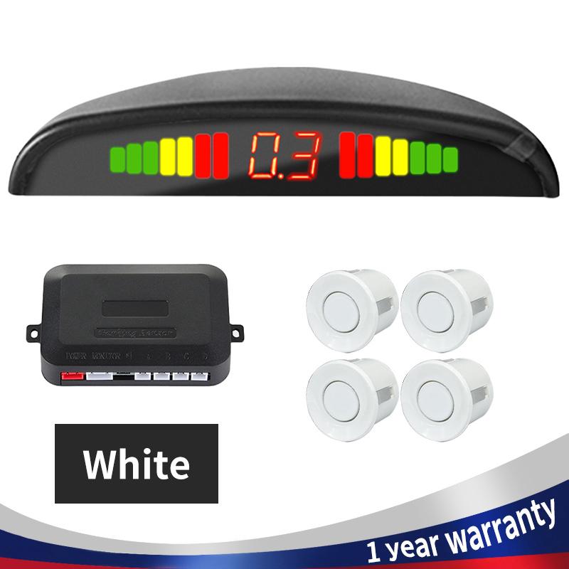 Car Parking Sensor Parking Kit LED Display 22mm 4 Sensors Backlight Reverse Backup Radar Monitoring System 8 Colors 12V