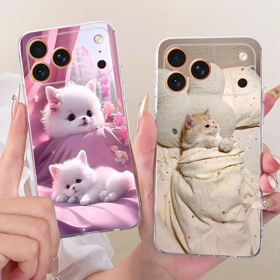 For Apple iPhone 17 Pro Max Case Luxury Flowers New Painted Cover Clear Silicone Case For iPhone 17 Air iPhone17 Pro Soft Fundas