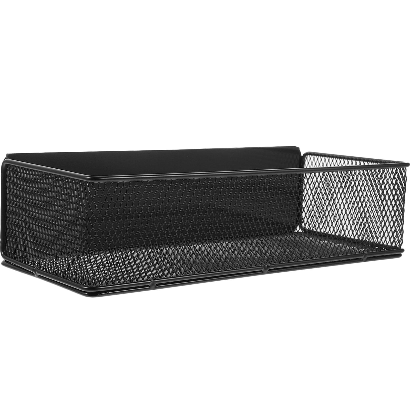 

Магнитная на дверцу холодильника полка-корзина, многофункциональная, для специй, боковая подвесная полка на кухню 28.00X12.00X7.00CM чёрный