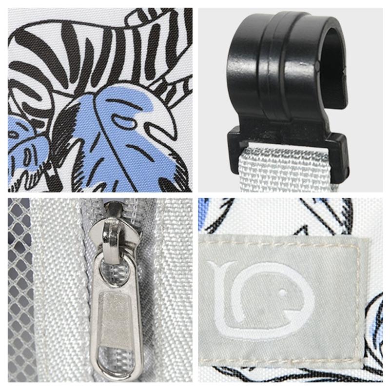 Noční stolky pro miminka Vícekomorové organizéry Se zapínací přihrádkou na pleny Omyvatelná oxfordská tkanina Závěsné řešení pro ukládání