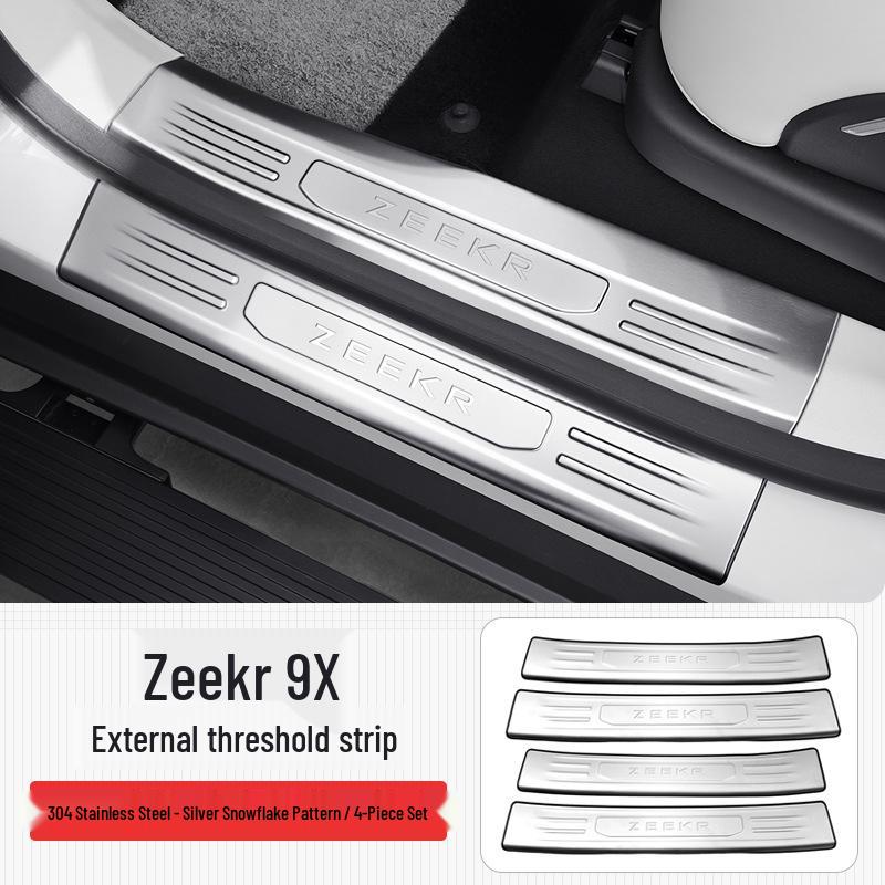 

Zeekr 9X Stainless Steel Door Sill Protector Strips - Anti-Scratch Interior Accessories