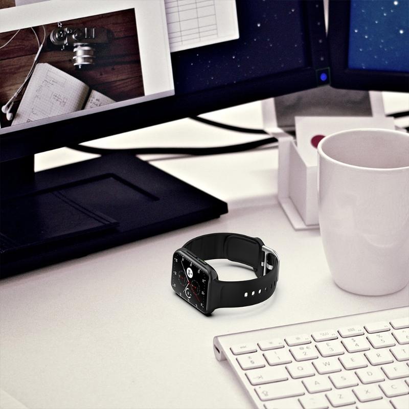 Suitable for  Watch2 42/46mm Durable Sweatproof Adjustable Fashion Silicone Wristband Link Bracelet Watch Band Strap