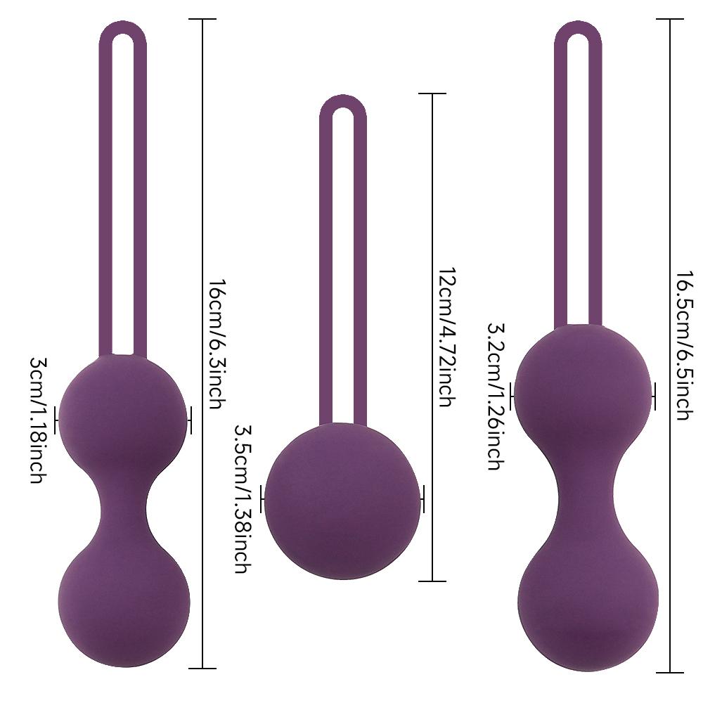 Silikonowy Zestaw Kulek Kegla, Trener Mięśni Dna Miednicy, Kulki Obkurczające Wzmacniające Skurcze, Dorosłe Seksowne Zabawki dla Kobiet, Zabawki Seksualne