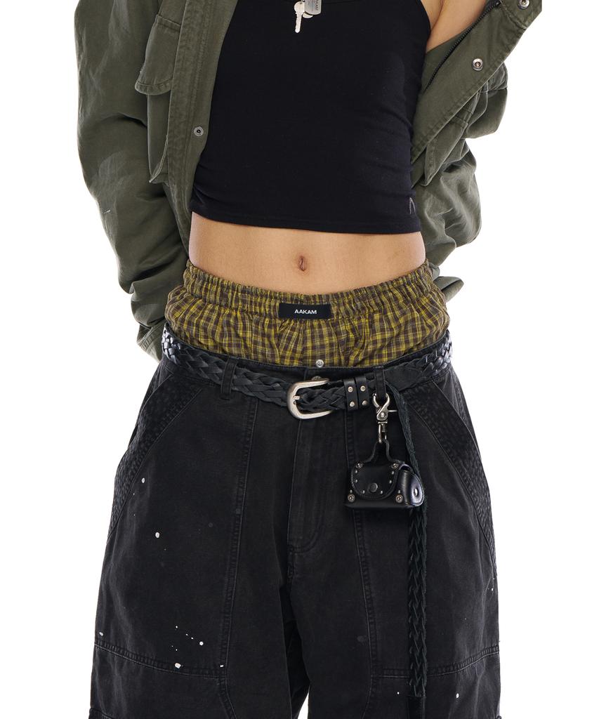 AAKAM Check Boxer (Mixed Yellow)
