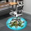 1pc TMNT Stickers Chair Carpet for Office, Indoor Non-Slip Polyester Fiber Carpet,  Machine Washable, Durable Construction Yy251205134