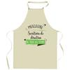 Tablier de cuisine - Secrétaire Meilleure de tous les temps - Impression bretonne - Coton résistant - Liens ajustables