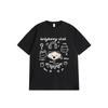 harajuku Round Neck oversize Casual Y2K Tops young girl t shirts 2025 summer pure cotton Women funny cartoon Print T-Shirt streetwear