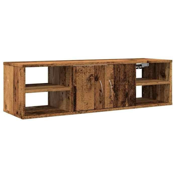 VidaXL Armoire murale vieux bois 102x30x29 cm bois d'ingénierie, armoire, armoire d'affichage, armoire de rangement avec 856488