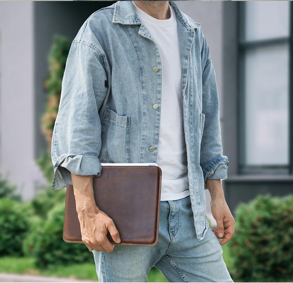 Crazy Horse Leather Protective Case for iPad Pro 11/10.5 - Horizontal Style