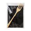 RIVERET Cutlery Fork, Medium, 19cm, Bamboo, Dishwasher Safe (White)
