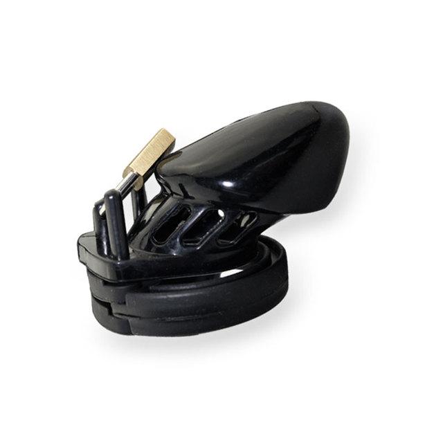 New Male Silicone Chastity Device Cock Cage Sex Toys With 5 Penis Ring Adult Belt Brass Lock Standard/Short Cage A122/A235