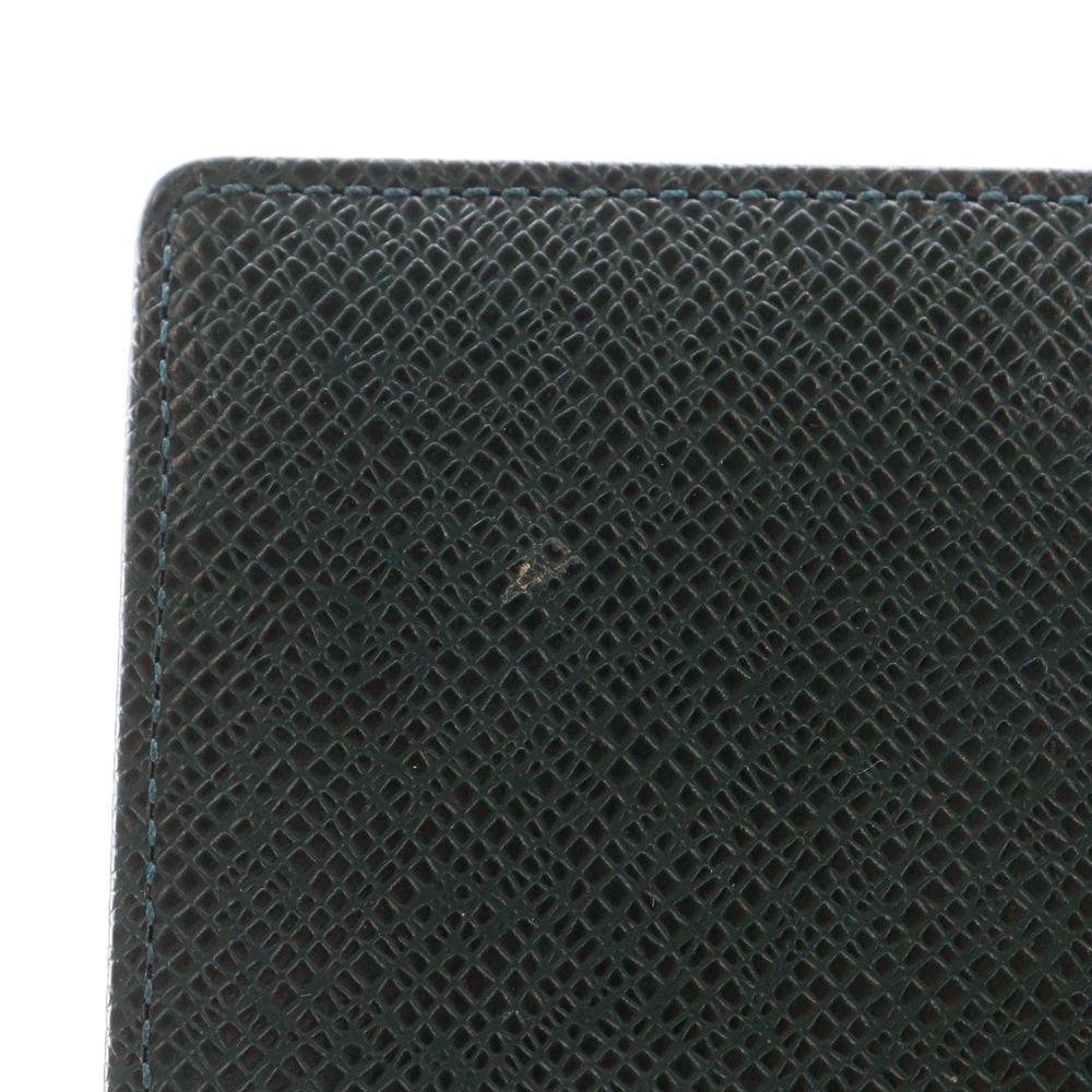 LOUIS VUITTON Agenda Bureau Notebook cover R20407 Notebook cover Epithea Deep green Taiga mens Used