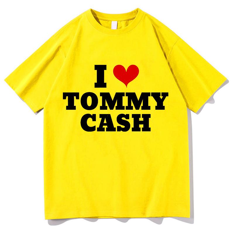 

I Love Tommy Cash Shirt Music Women T-Shirt Letter Shirt Tops Merch Music Tour O-Neck High Quality Cotton Short Sleeve Shirts 4XL