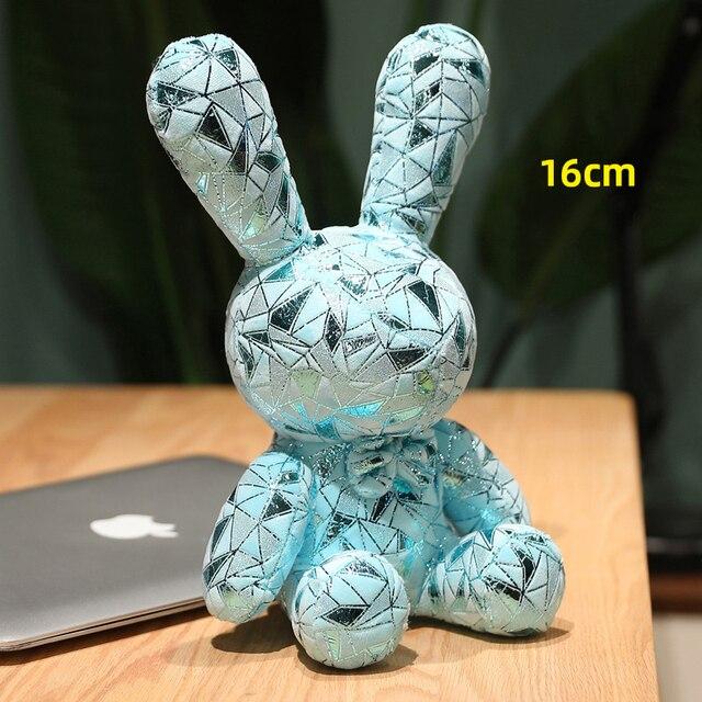 

Прекрасный блестящий медведь кролик плюшевые игрушки высокого качества мягкие мягкие куклы милая сумка брелок кулон игрушки для девочек красивый подарок