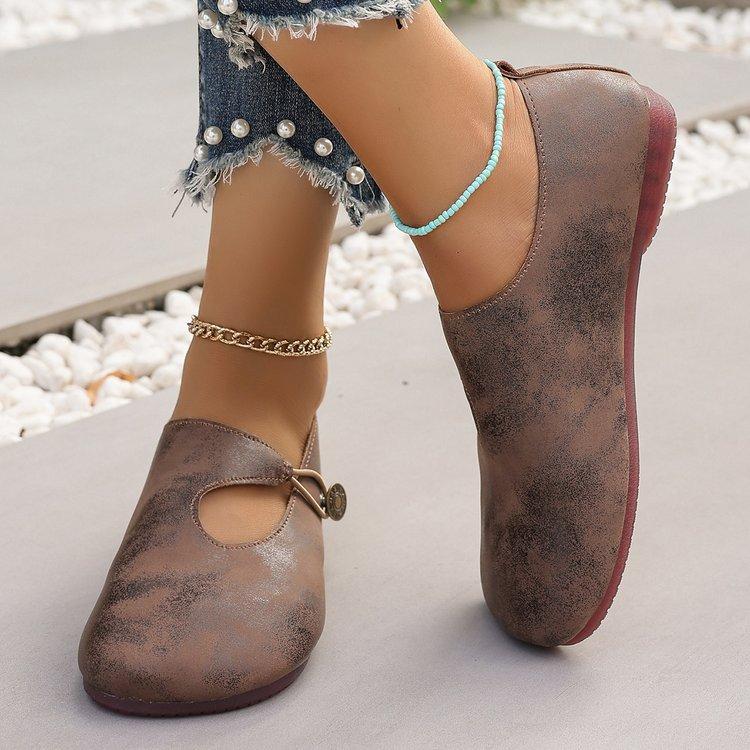 

Ретро литературный веер круглая голова плоская подошва японские балетки обувь Мори женская обувь внешняя торговля взрыв плоская обувь 36