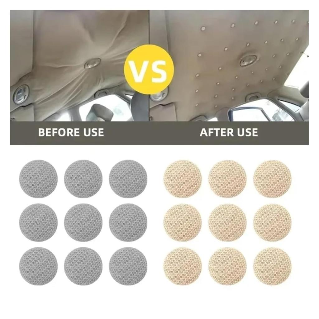 All Car Roof Fixing Buckle Screw Kit Fastener Auto Interior Ceiling Cloth Shedding Repair Rivet Cars Accessories(60pcs-Beige)