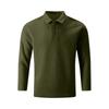 Men's Solid Color Sports Button Lapel Long Sleeve Tops Men's Casual Fashion Long Sleeve Tops