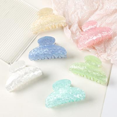 Vintage Hair Clips For Girls Claw Clip New Marble Textured Barrette Crab Hair Clips For Women Acrylic Hair Clip Hair Accessories