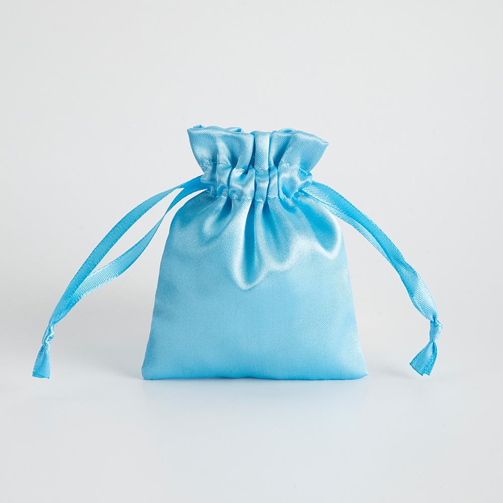 5‑Pack Satin Drawstring Pouch, Imitation Silk Jewelry Storage Bag for Gifts & Small Accessories
