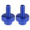 2 Stück Blau 8mm Motorrad Brems- Kupplungshebel Einstellschraube Bolzen M8x1.25 Kupplungsseil Einstellschraube