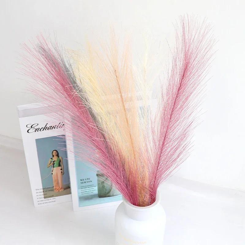 10/20pcs Artificial Pampas Grass Simulation Feather Festival Wedding Prop Reed Hair Home Decoration Ornament Flower Arrangement