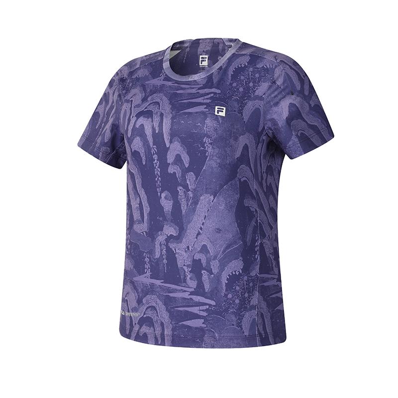 

FILA Fashion Knitted Short Sleeve T-Shirt Women Tops A11W517110FZA L