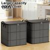 Durable Fabric Moving Totes Storage Bags with Reinforced Handles, Foldable Non-woven Organizer, Heavy Duty Bedding Large Capacity for Clothes