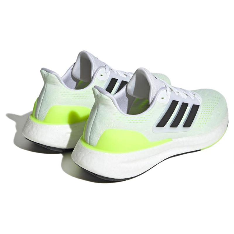 Adidas PureBoost 23 Shoes 'Cloud White Black Lucid Lemon' Sneakers IF2379